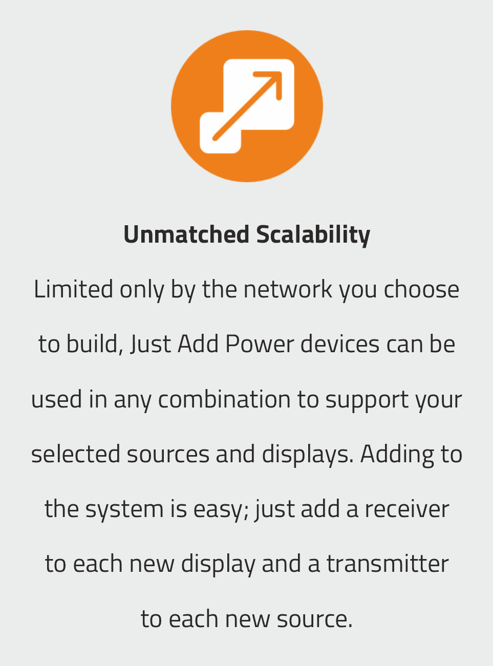 Unmatched Scalability