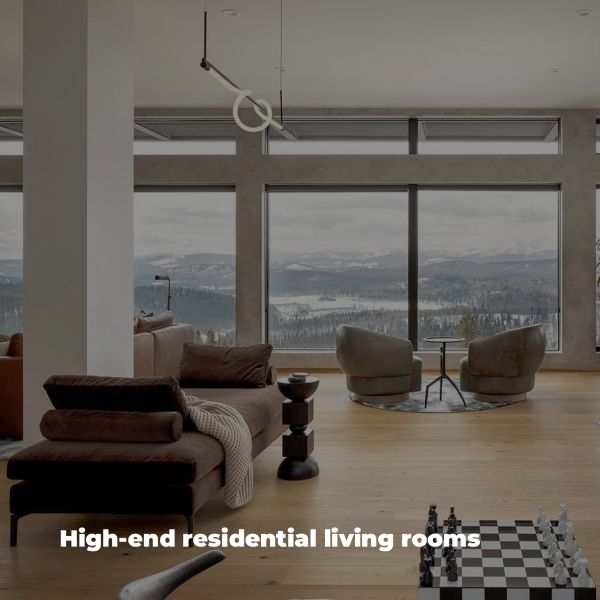 High end residential living rooms