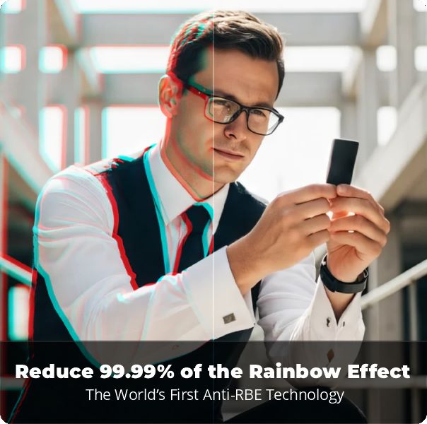 Reduce 99.99% of the Rainbow Effect